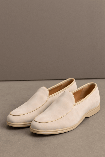 CLASSIC ELEGANT SUEDE LEATHER LOAFERS - LORMIER - 