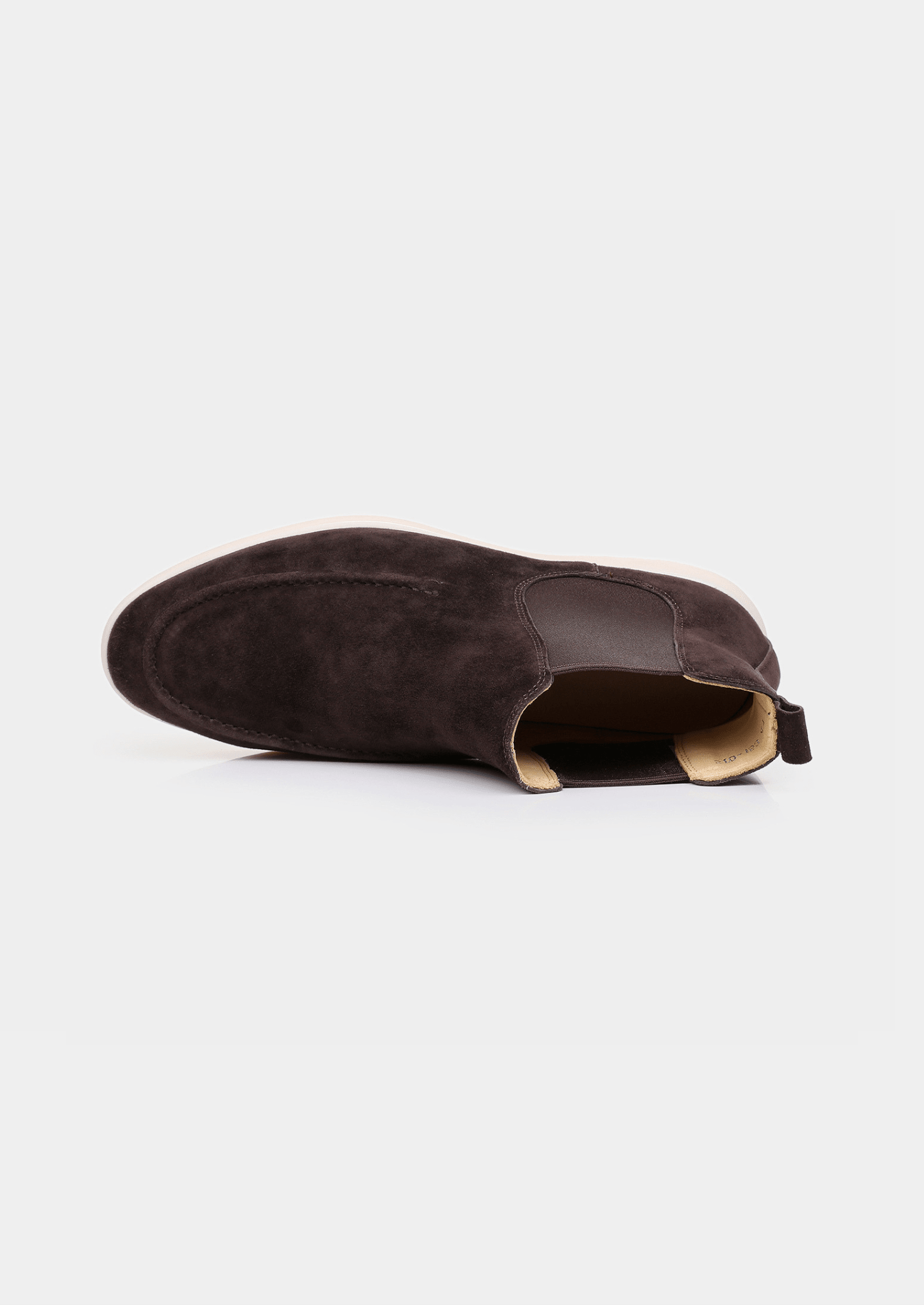 COFFEE SUEDE CHELSEA BOOT - LORMIER - 