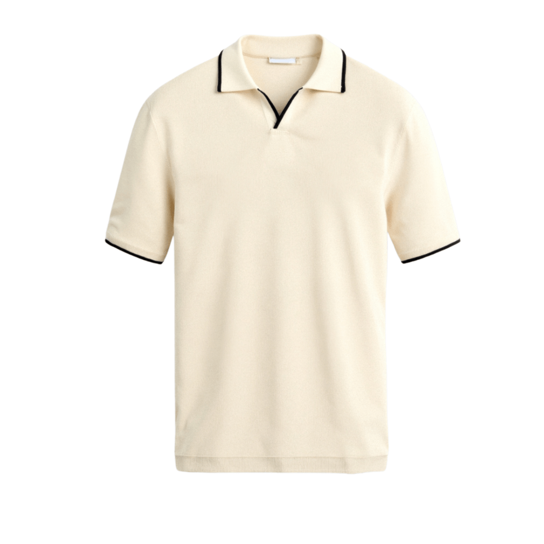 CONTRAST SLIM FITTED POLO - LORMIER - 