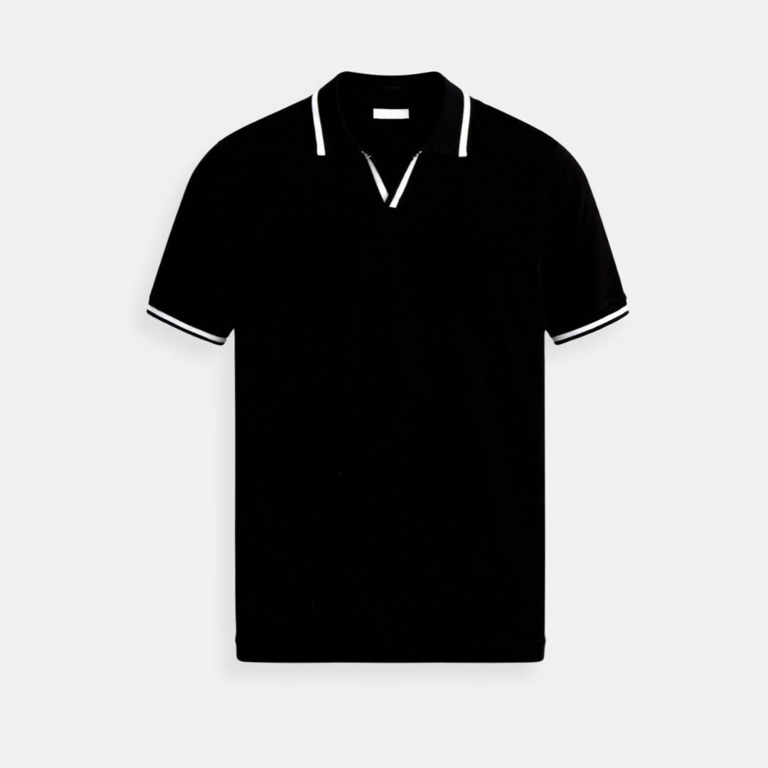 CONTRAST SLIM FITTED POLO - LORMIER - 