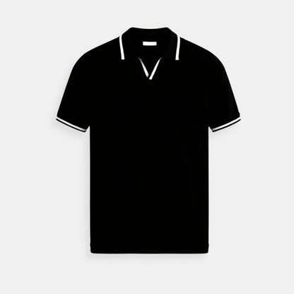 CONTRAST SLIM FITTED POLO - LORMIER - 