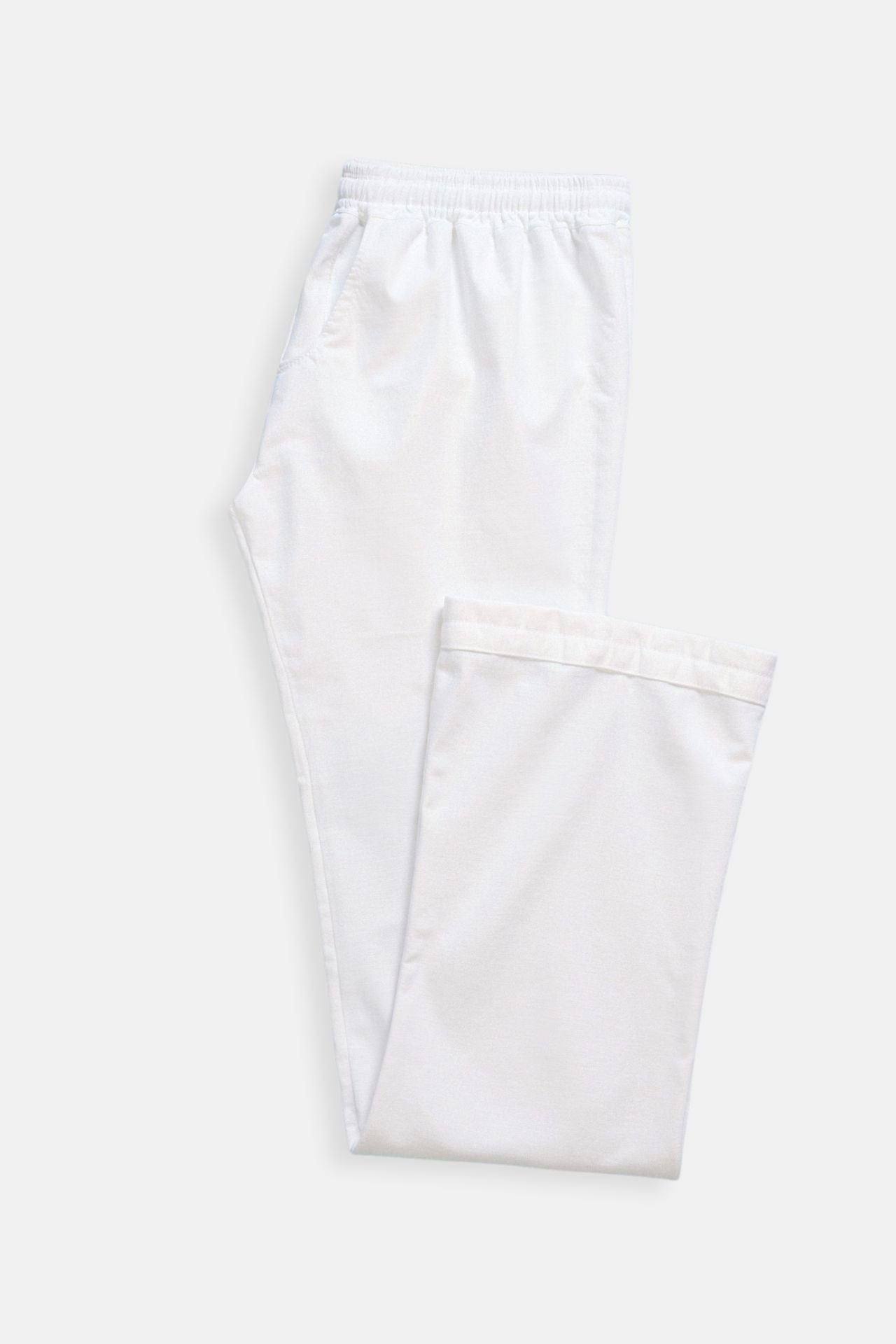 COTTON & LINEN BLEND DRAWSTRING PANTS - LORMIER - 