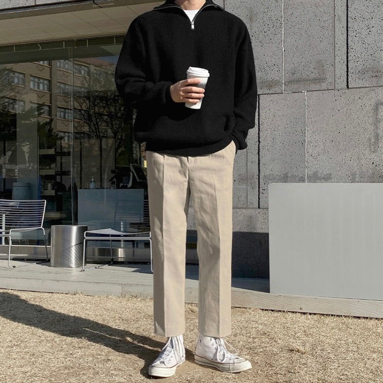 COTTON QUARTER - ZIP SWEATER - LORMIER - 