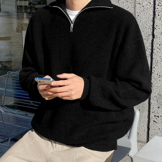 COTTON QUARTER - ZIP SWEATER - LORMIER - 