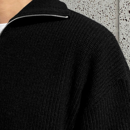 COTTON QUARTER - ZIP SWEATER - LORMIER - 