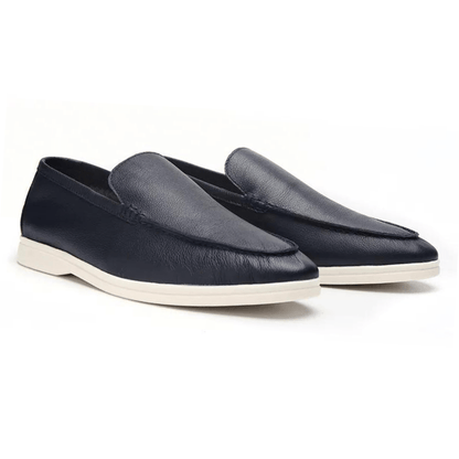 COWHIDE LEATHER LOAFERS - LORMIER - 