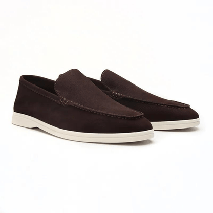 COWHIDE LEATHER LOAFERS - LORMIER - 