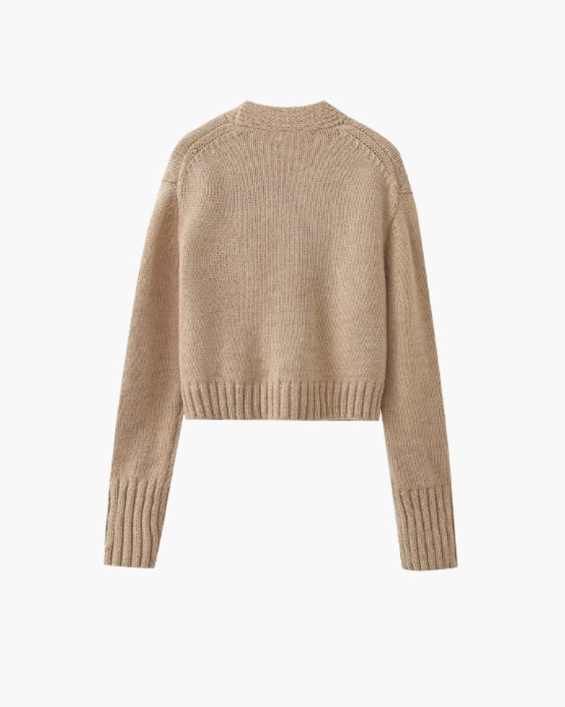 COZY KNIT POCKET CARDIGAN - LORMIER - 