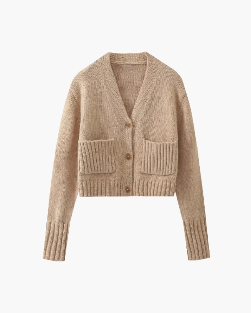 COZY KNIT POCKET CARDIGAN - LORMIER - 