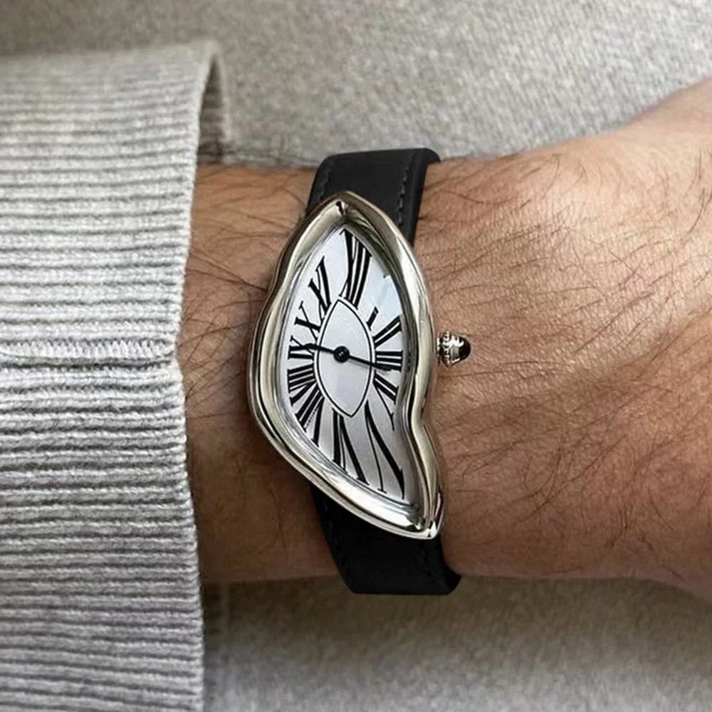 CRASH SWISS LEATHER WATCH - LORMIER - 