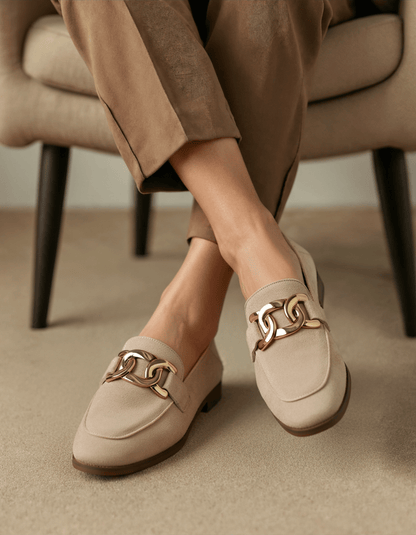 DUCHESS LOAFERS SUEDE - LORMIER - 