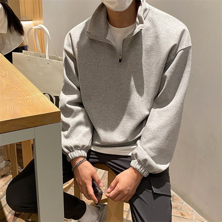 FLEECE QUARTER - ZIP SWEATER - LORMIER - 