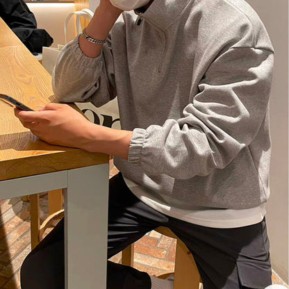 FLEECE QUARTER - ZIP SWEATER - LORMIER - 