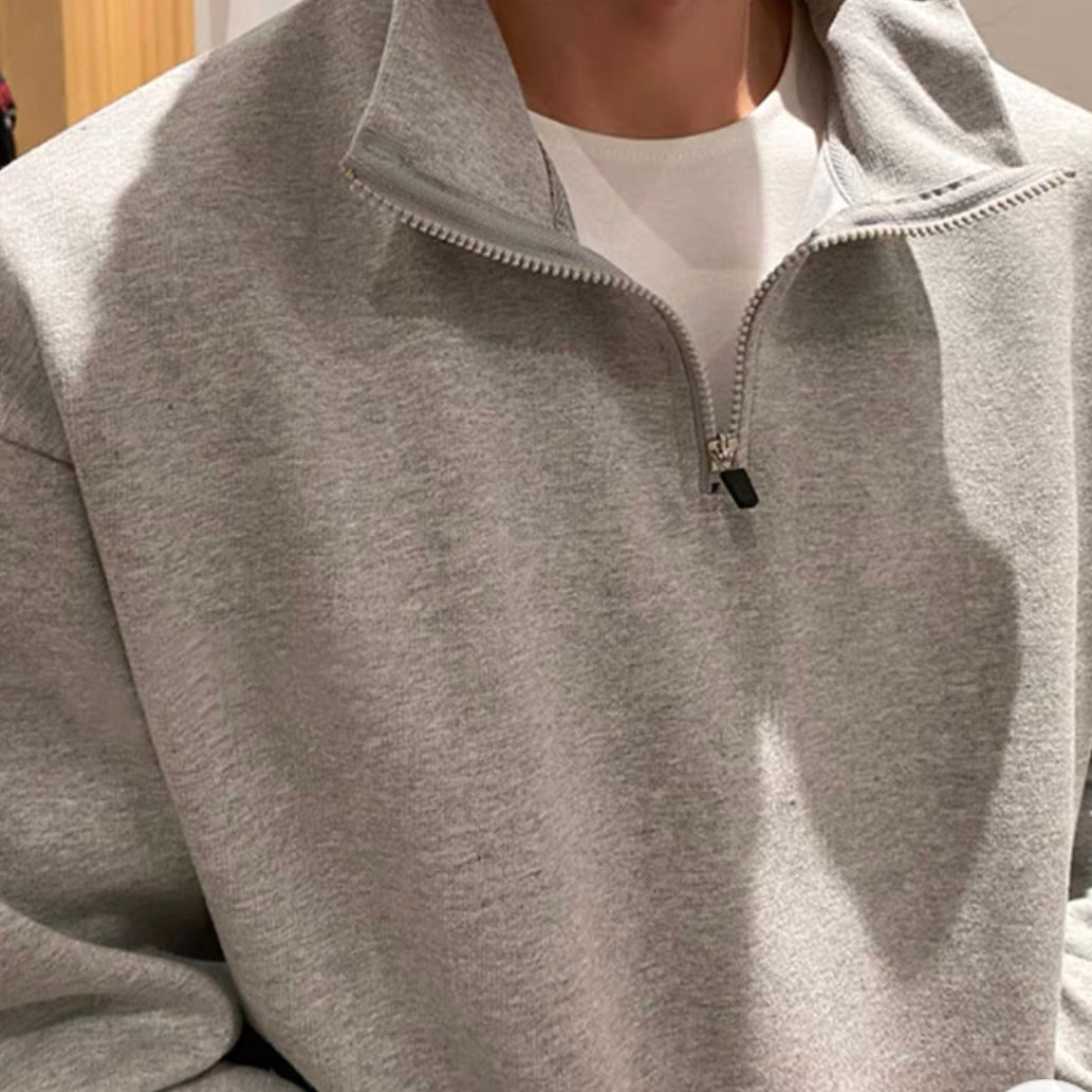 FLEECE QUARTER - ZIP SWEATER - LORMIER - 