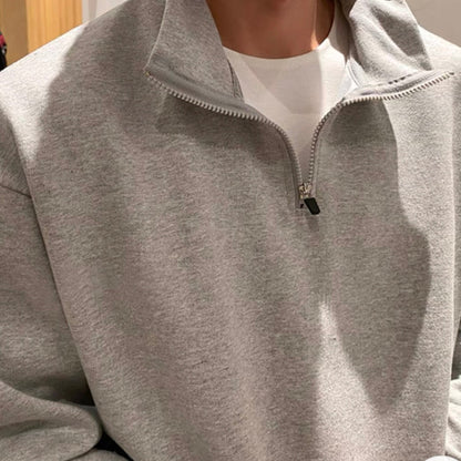 FLEECE QUARTER - ZIP SWEATER - LORMIER - 