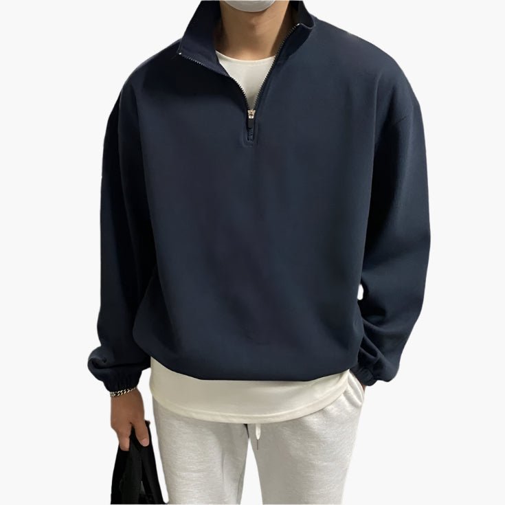 FLEECE QUARTER - ZIP SWEATER - LORMIER - 