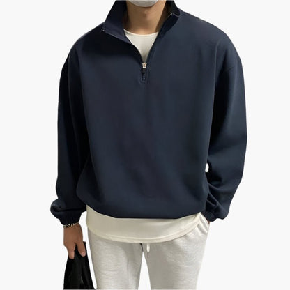 FLEECE QUARTER - ZIP SWEATER - LORMIER - 