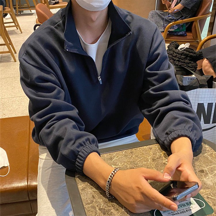 FLEECE QUARTER - ZIP SWEATER - LORMIER - 