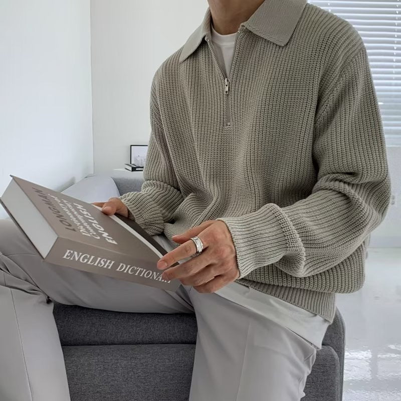 HALF - ZIP POLO SHIRT - LORMIER - 