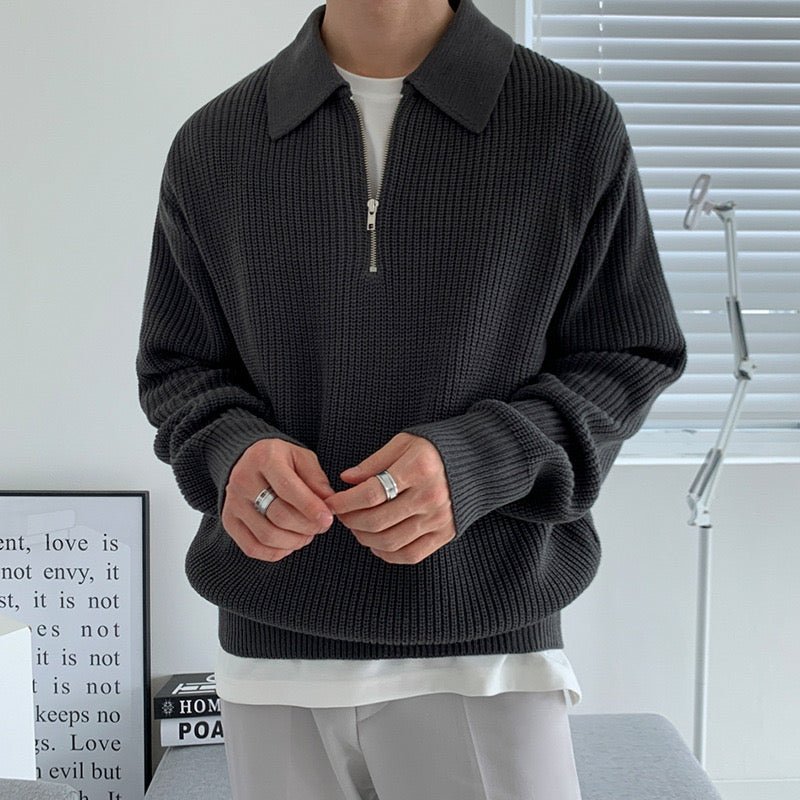 HALF - ZIP POLO SHIRT - LORMIER - 