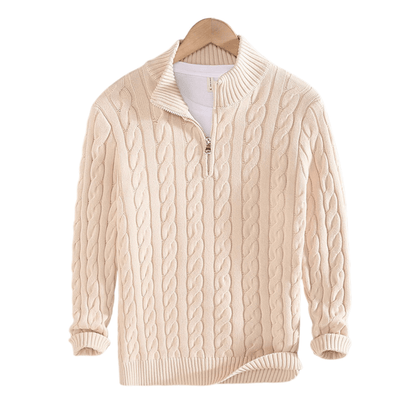 HALF ZIP SWEATER - LORMIER - 