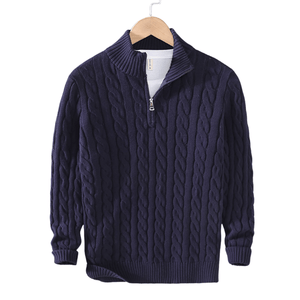 HALF ZIP SWEATER - LORMIER - 