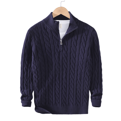 HALF ZIP SWEATER - LORMIER - 
