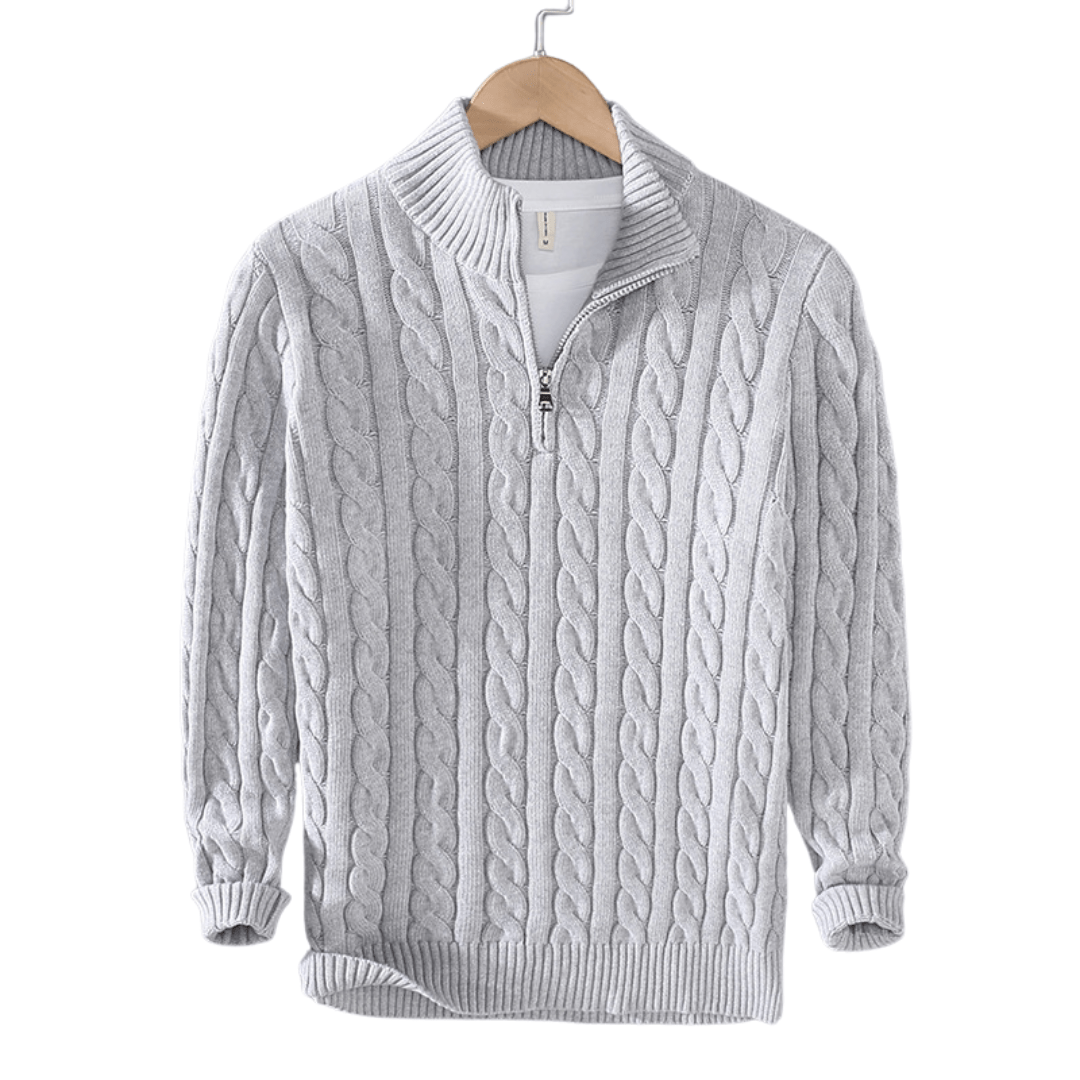 HALF ZIP SWEATER - LORMIER - 