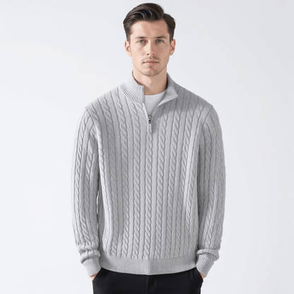 HALF ZIP SWEATER - LORMIER - 