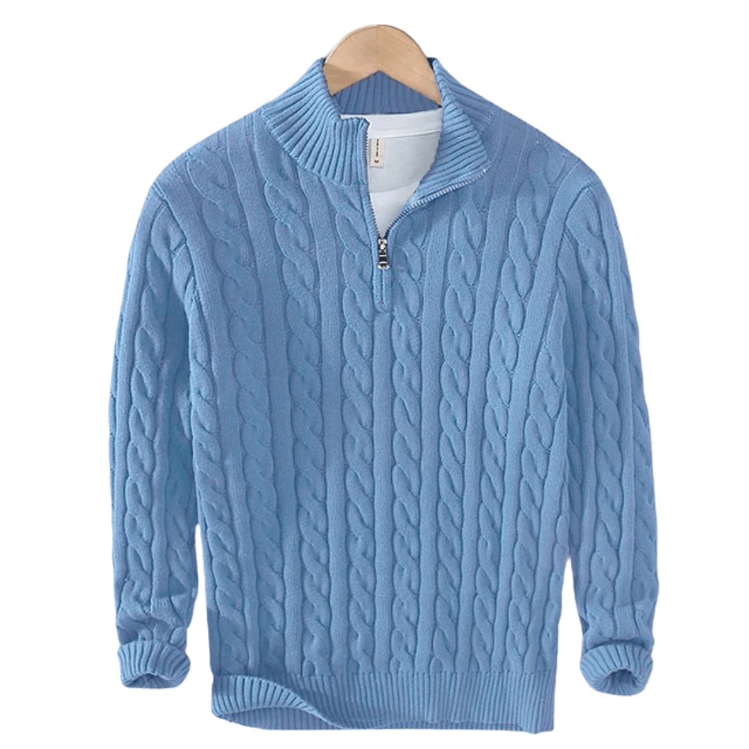 HALF ZIP SWEATER - LORMIER - 