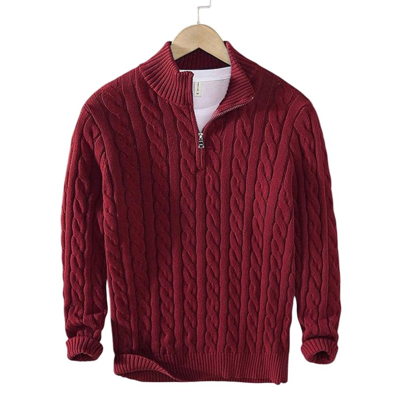 HALF ZIP SWEATER - LORMIER - 