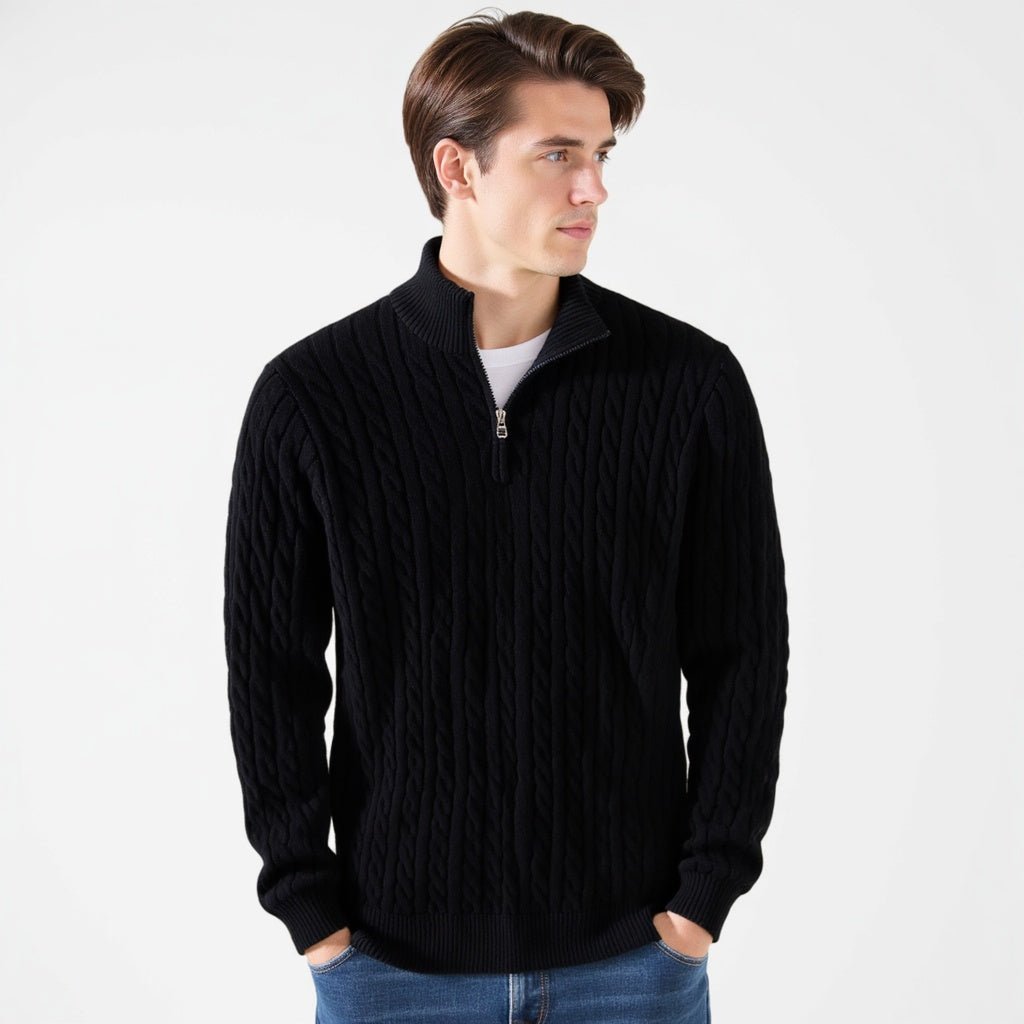 HALF ZIP SWEATER - LORMIER - 