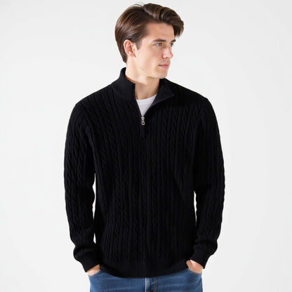 HALF ZIP SWEATER - LORMIER - 