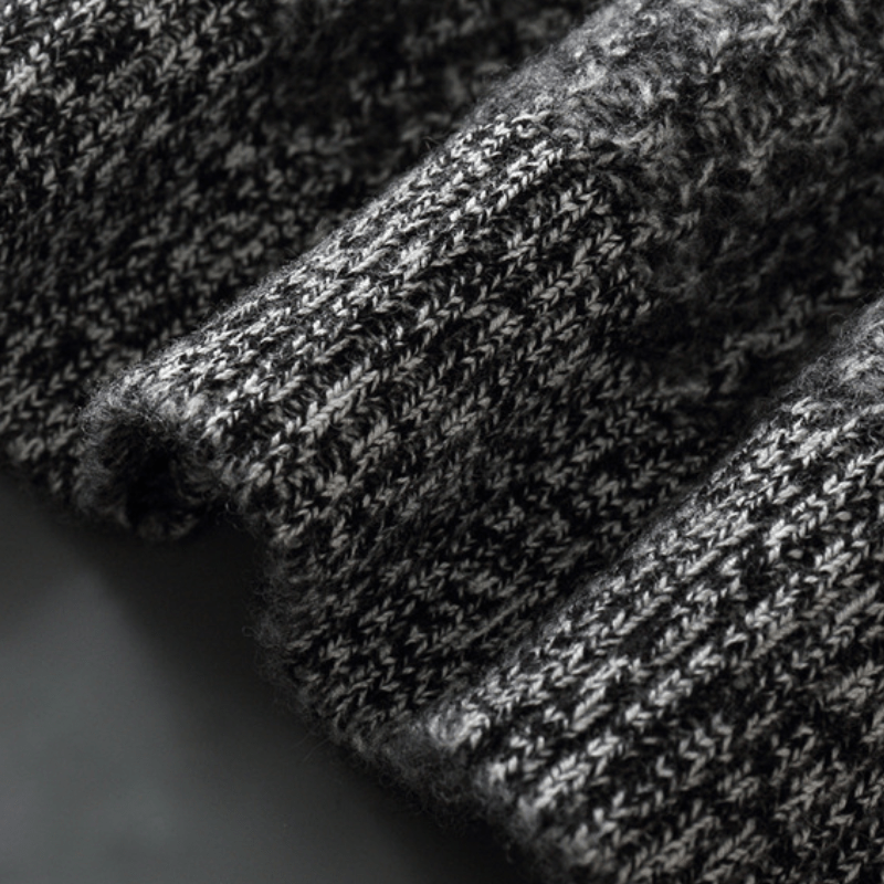 INDIGO RIDGE - MERINO WOOL ZIP - LORMIER - 