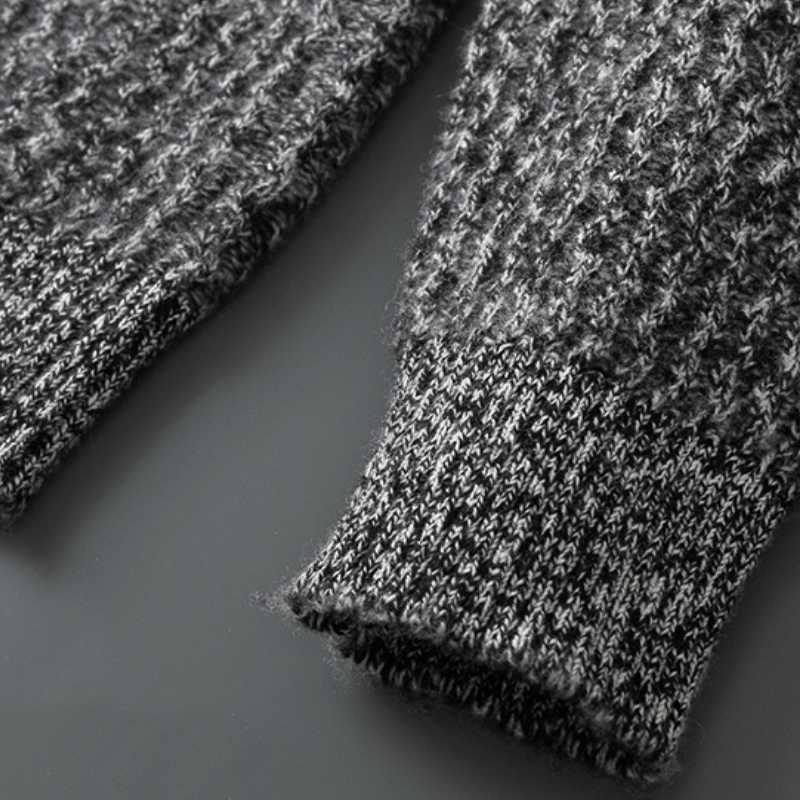 INDIGO RIDGE - MERINO WOOL ZIP - LORMIER - 