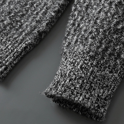 INDIGO RIDGE - MERINO WOOL ZIP - LORMIER - 