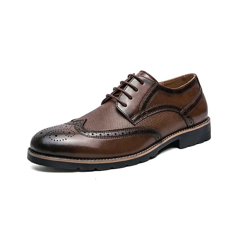 LEATHER CLASSIC SHOES - LORMIER - 