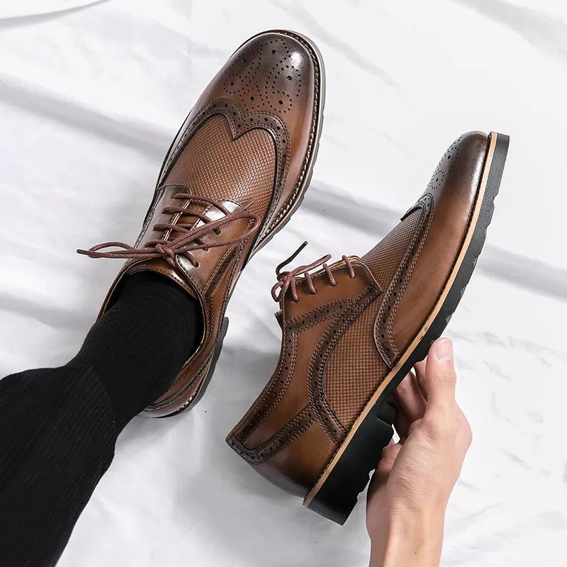 LEATHER CLASSIC SHOES - LORMIER - 