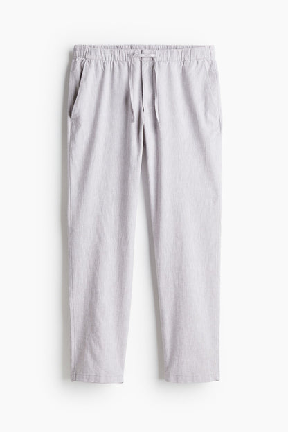 LINEN REGULAR CLASSIC PANTS - LORMIER - 
