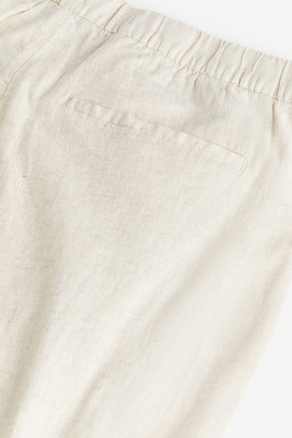 LINEN REGULAR CLASSIC PANTS - LORMIER - 
