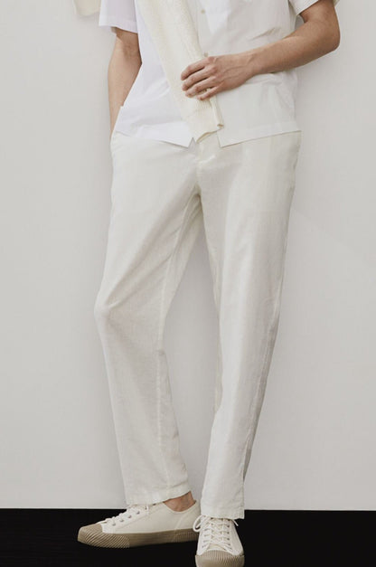 LINEN REGULAR CLASSIC PANTS - LORMIER - 
