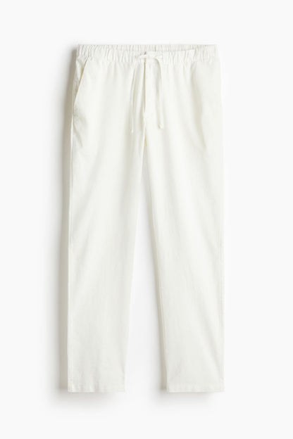 LINEN REGULAR CLASSIC PANTS - LORMIER - 