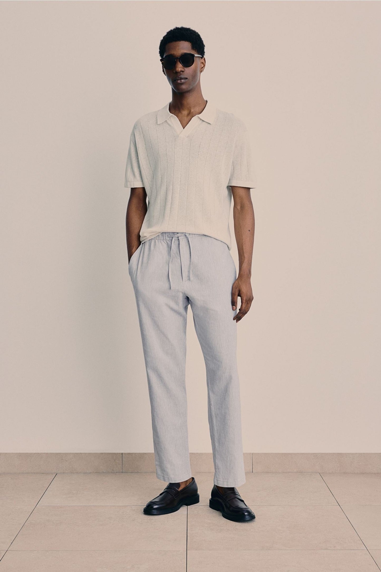 LINEN REGULAR CLASSIC PANTS - LORMIER - 
