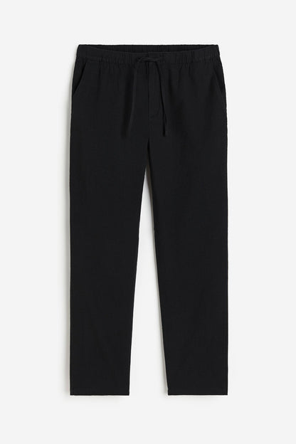 LINEN REGULAR CLASSIC PANTS - LORMIER - 