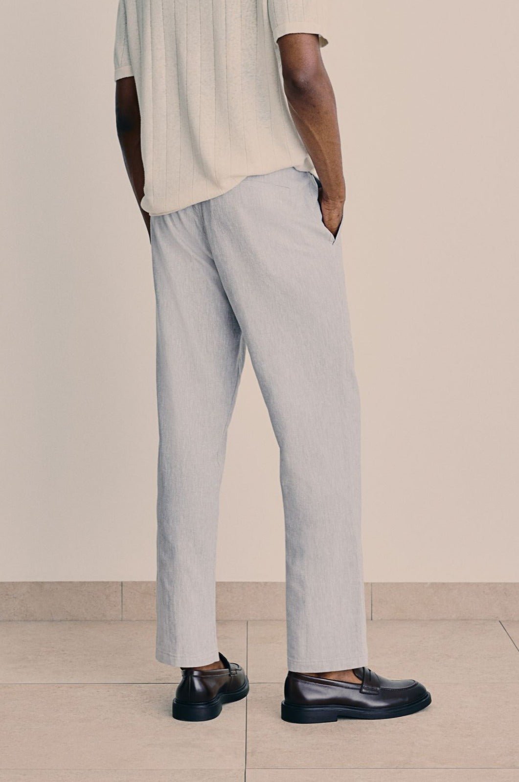 LINEN REGULAR CLASSIC PANTS - LORMIER - 