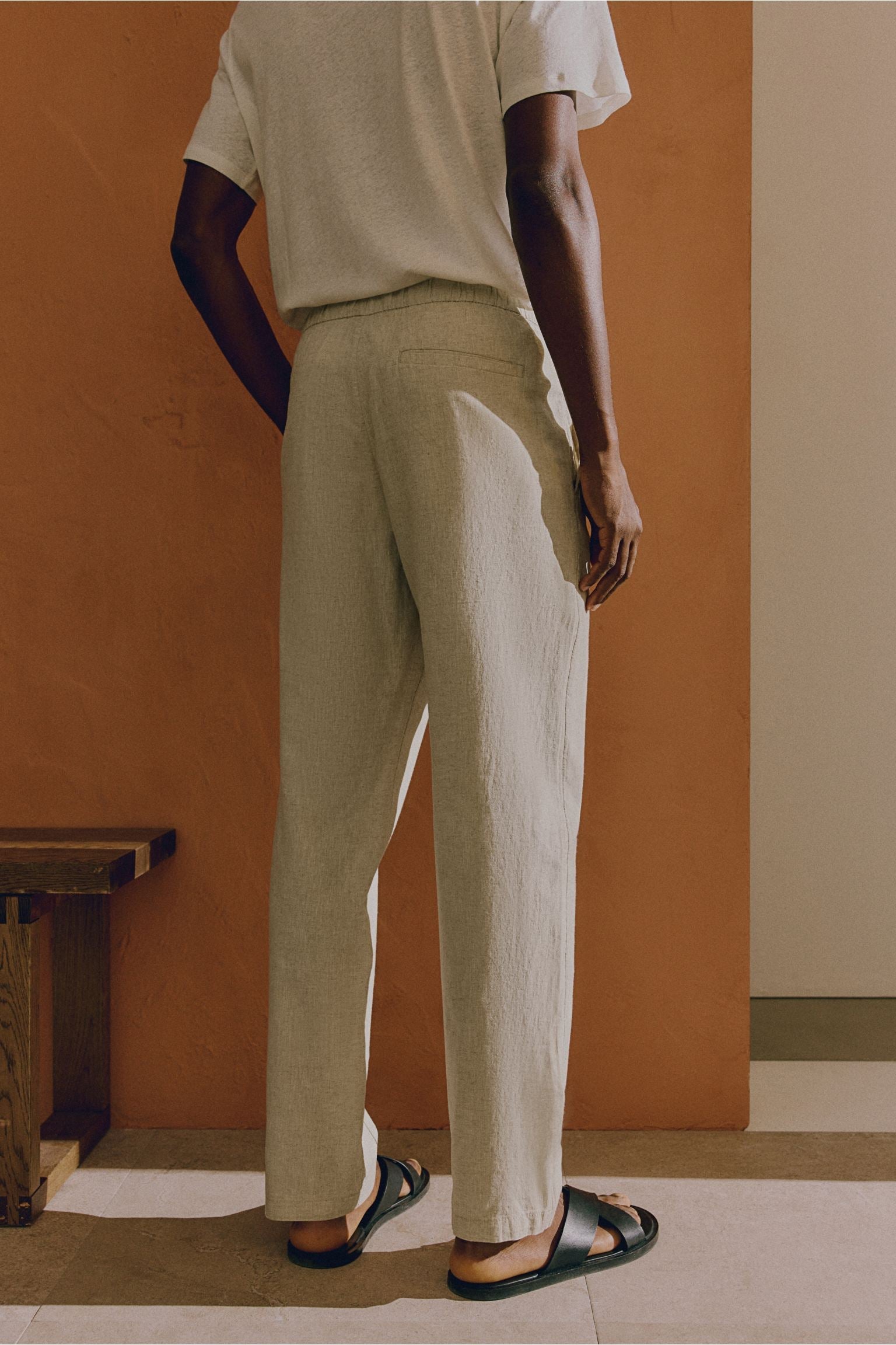 LINEN REGULAR CLASSIC PANTS - LORMIER - 