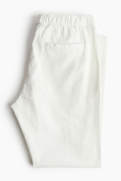 LINEN REGULAR CLASSIC PANTS - LORMIER - 