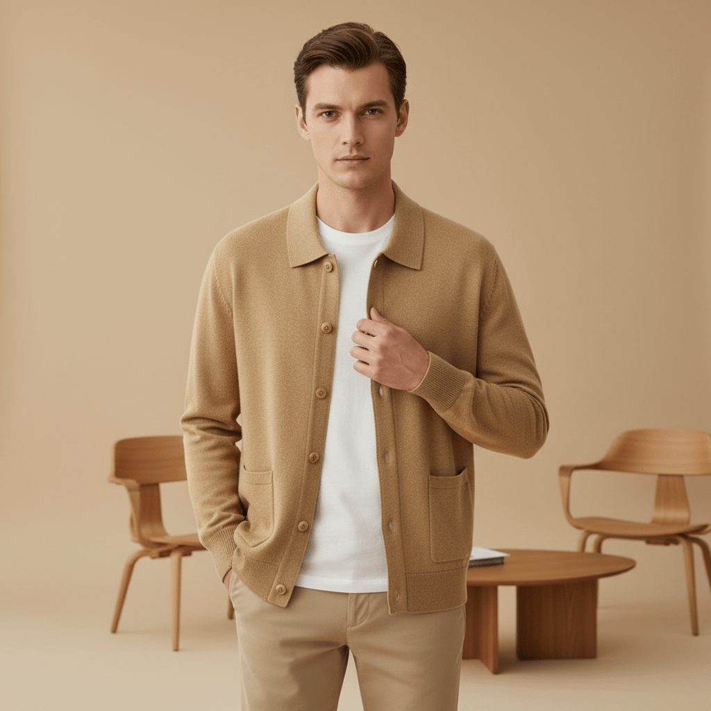 LORMIER CASHMERE JACKET - LORMIER - 