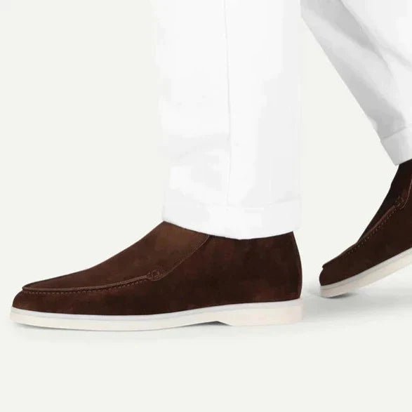 LORMIER HIGH SUEDE SHOES - LORMIER - 