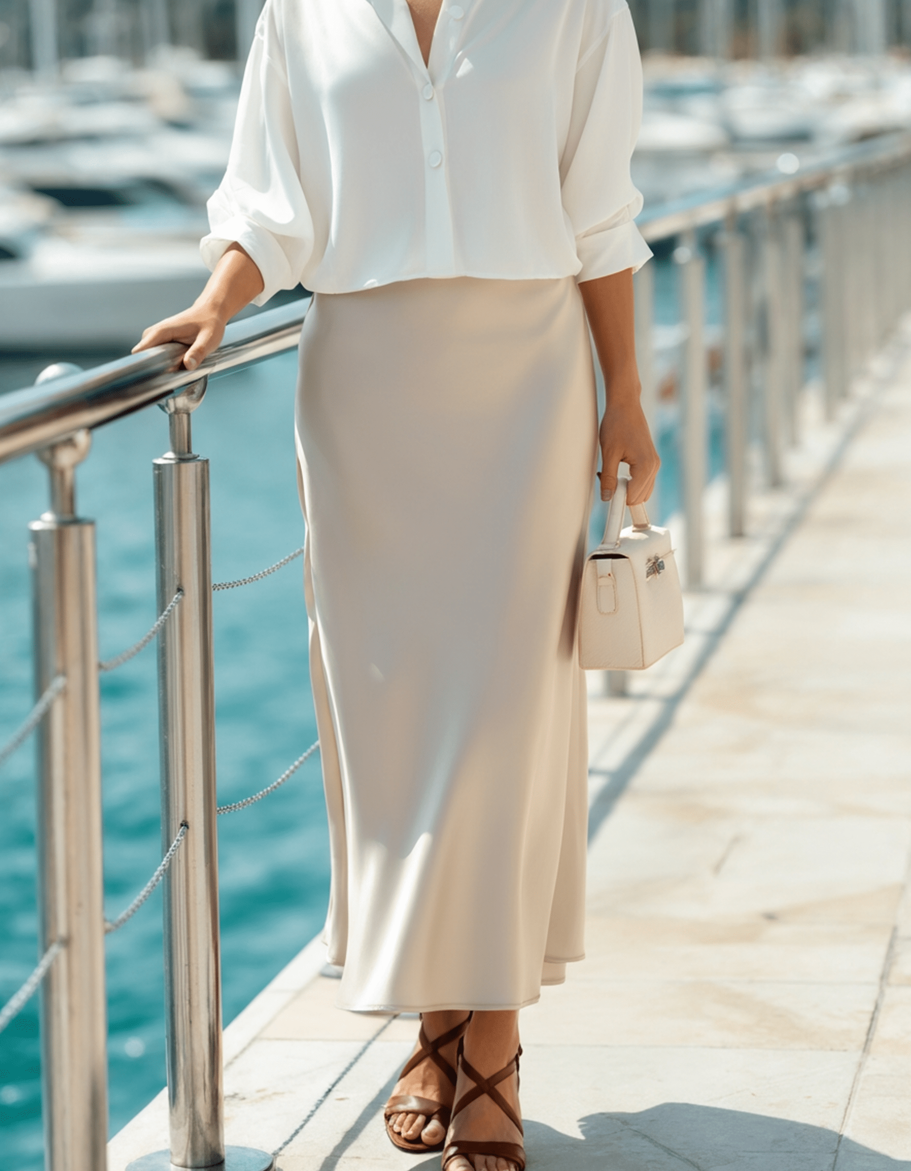 LORMIER SILK SKIRT - LORMIER - 